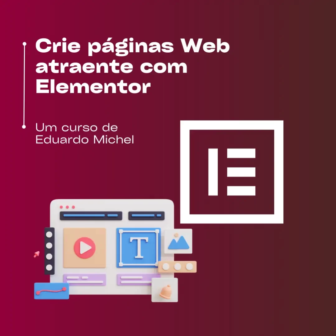 Crie página web atraente com elementor